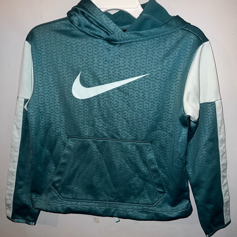 Girls Nike Sweatshirt Turquoise/Blue sz Large.